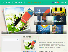 Tablet Screenshot of latestgiveaways.com